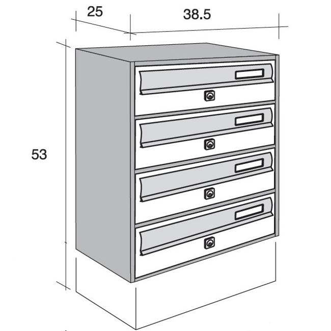 Vendita online Casellario Jumbo Foe 5 posti 